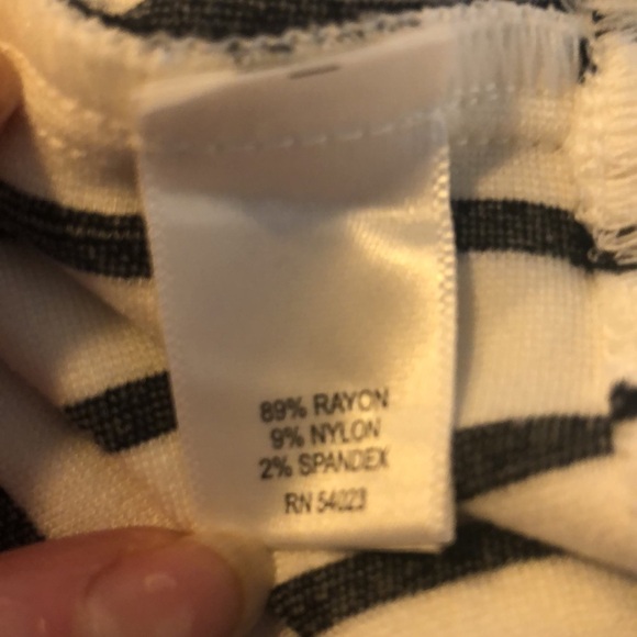 Banana Republic MadMen Navy on White Stripes Sleeveless Peekaboo Back Dress S/XS - Picture 10 of 11
